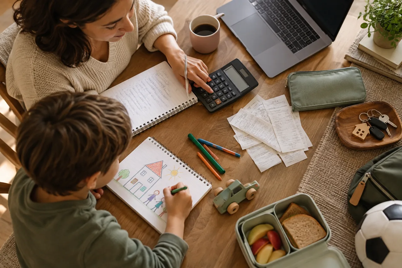 Como é calculada a pensão alimentícia para filhos?