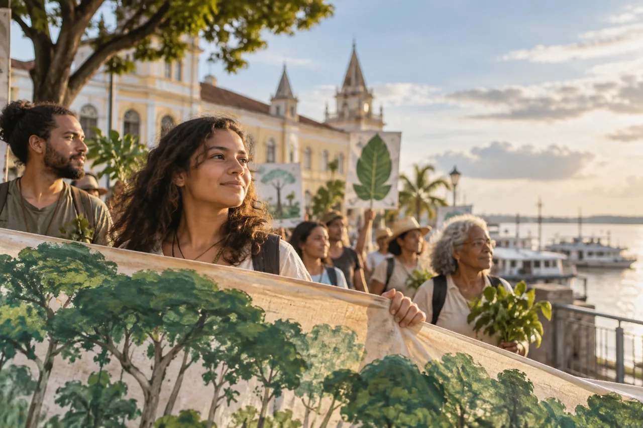 Manifestação em apoio à Amazônia e ao meio ambiente marcada para este mês em Belém, Pará